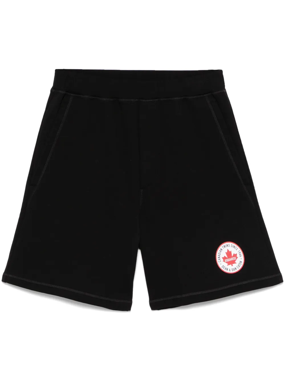 DSQUARED2 Trainingsshorts met logoprint Zwart