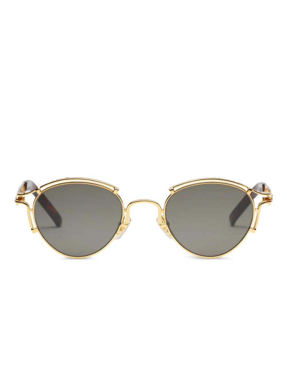 Jean Paul Gaultier Sourcul サングラス - ゴールドトーン Jean Paul Gaultier Sourcul サングラス - ゴールドトーン