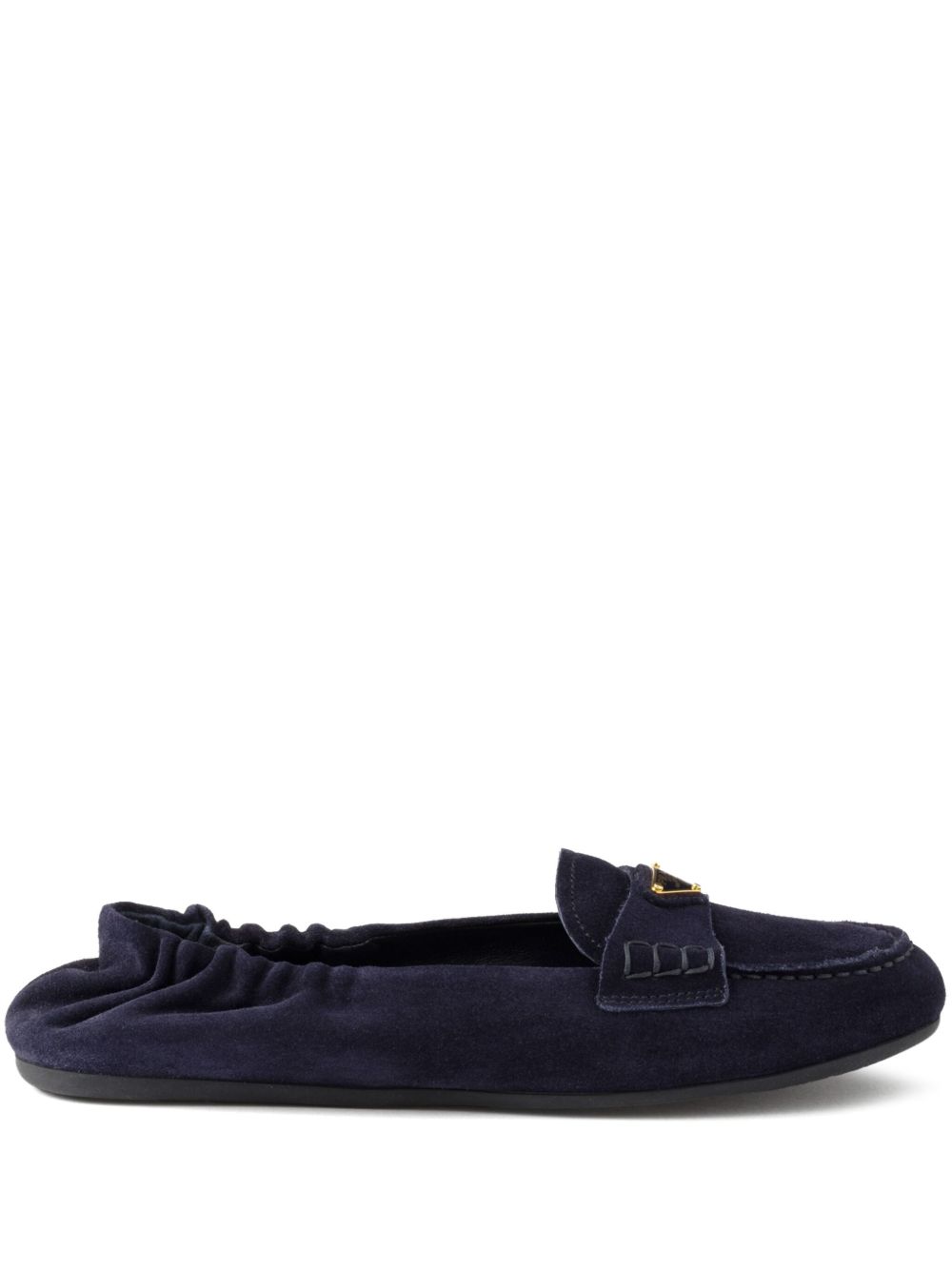 Prada Suède loafers Blauw