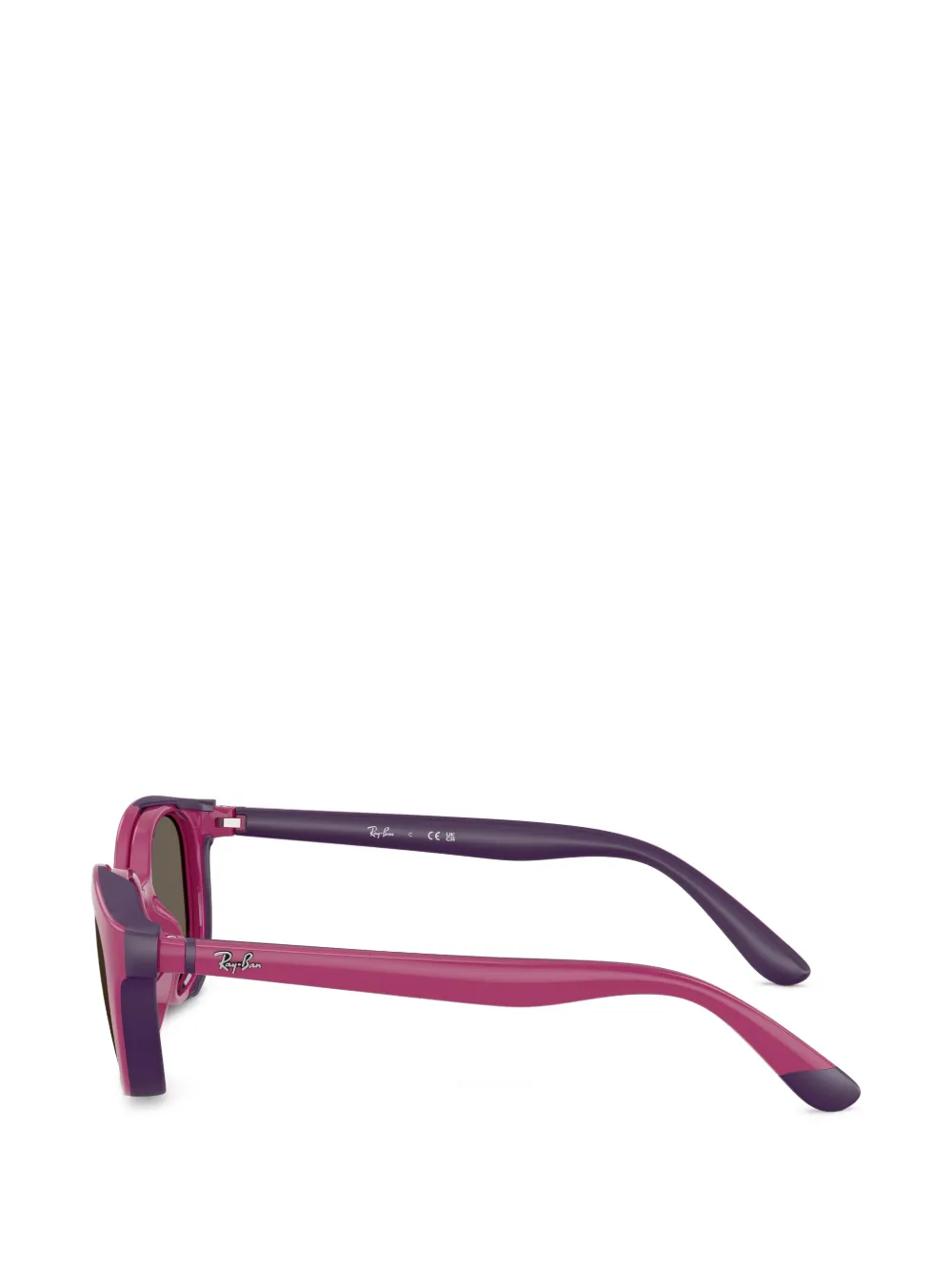  Ray-ban Junior Clip-on Oval-frame Glasses - Pink 