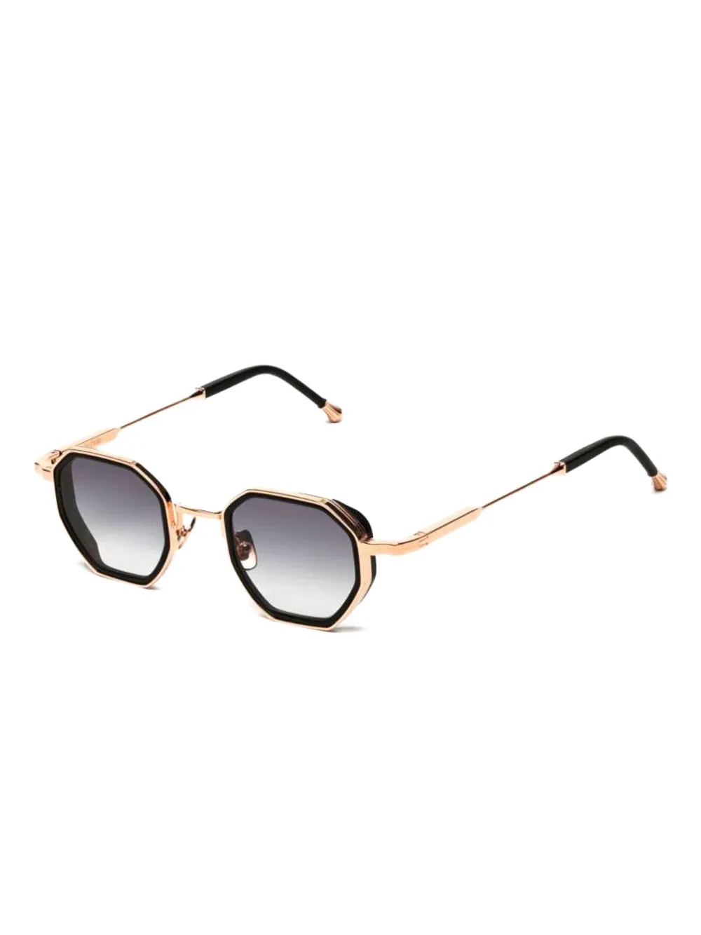 John Dalia geometric-frame sunglasses - Zwart