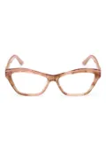 GUESS EYEWEAR geometric-frame glasses - Pink