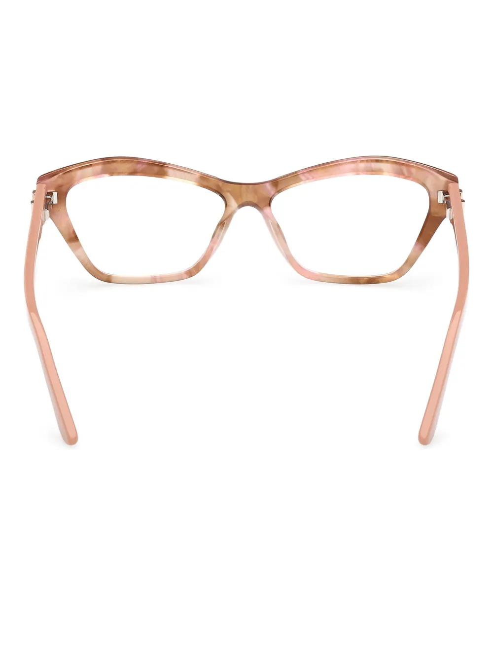 Guess Eyewear Geometric-frame Glasses In Pink