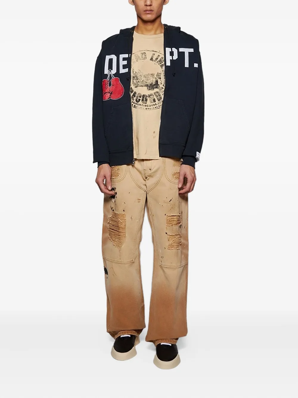 GALLERY DEPT. Rush graphic-print T-shirt Beige