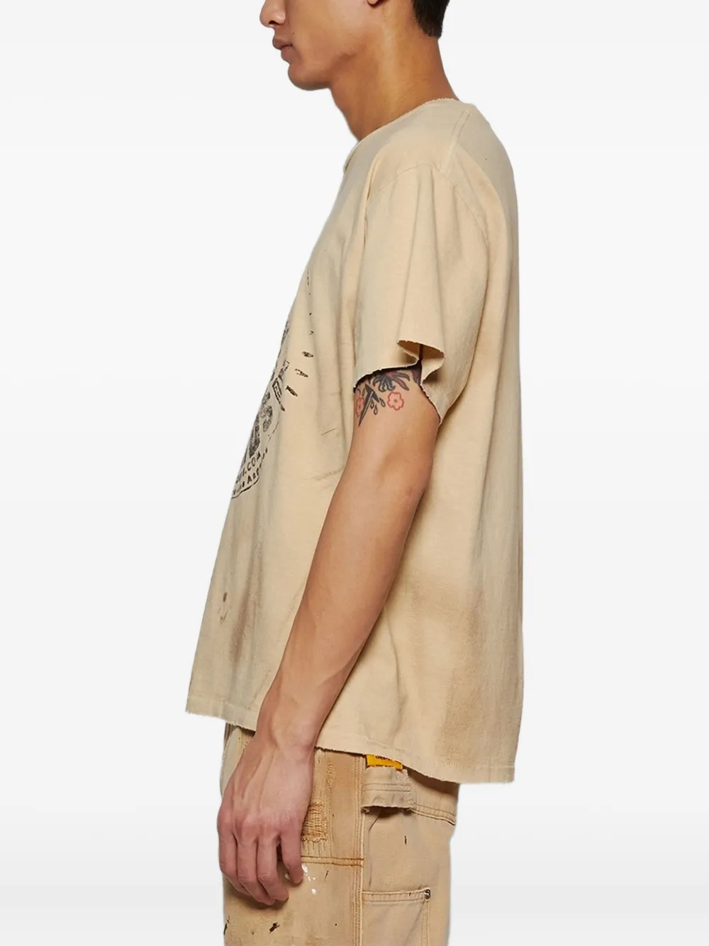 GALLERY DEPT. Rush graphic-print T-shirt Beige