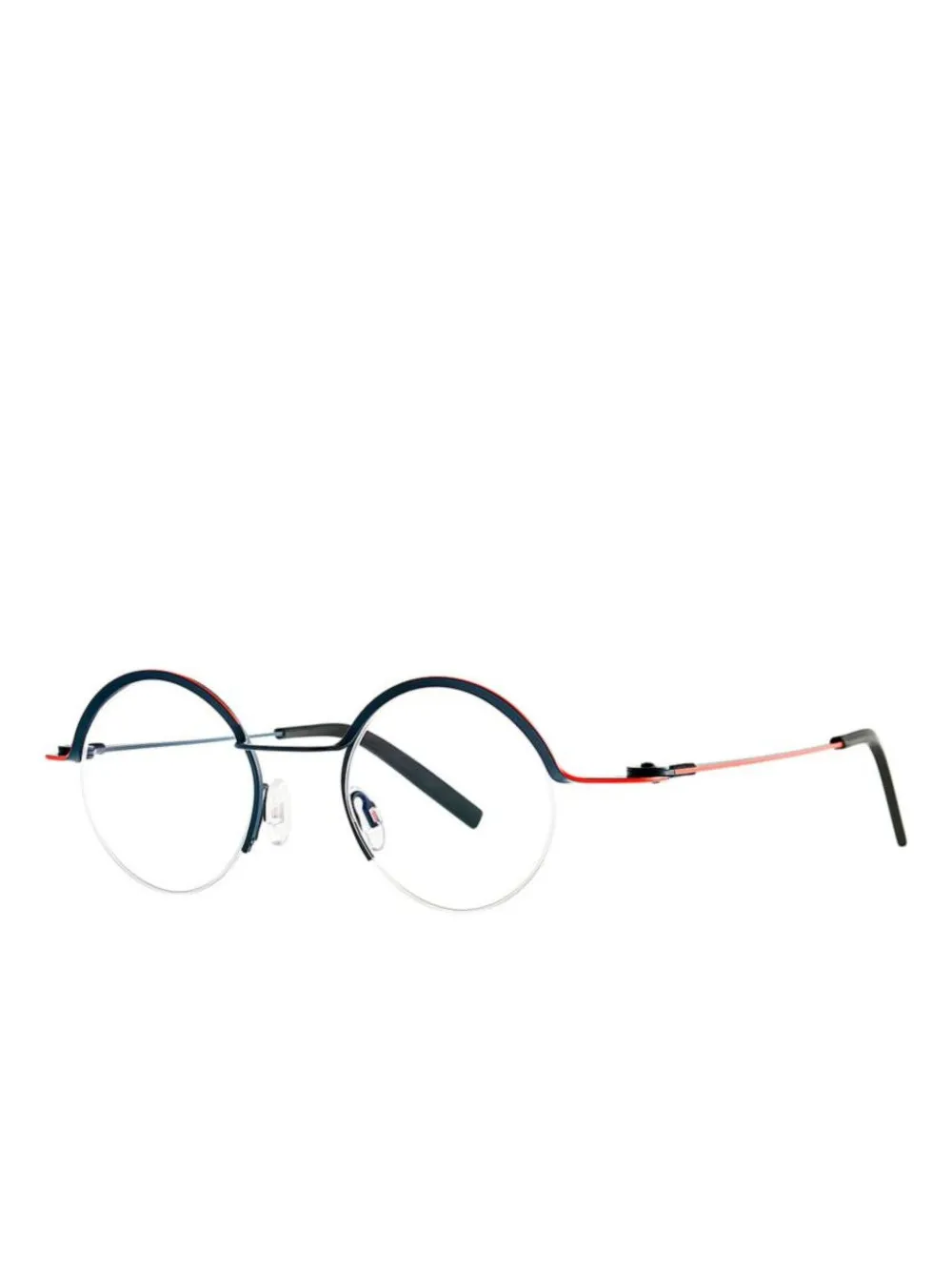 Theo Eyewear round-frame glasses - Zwart