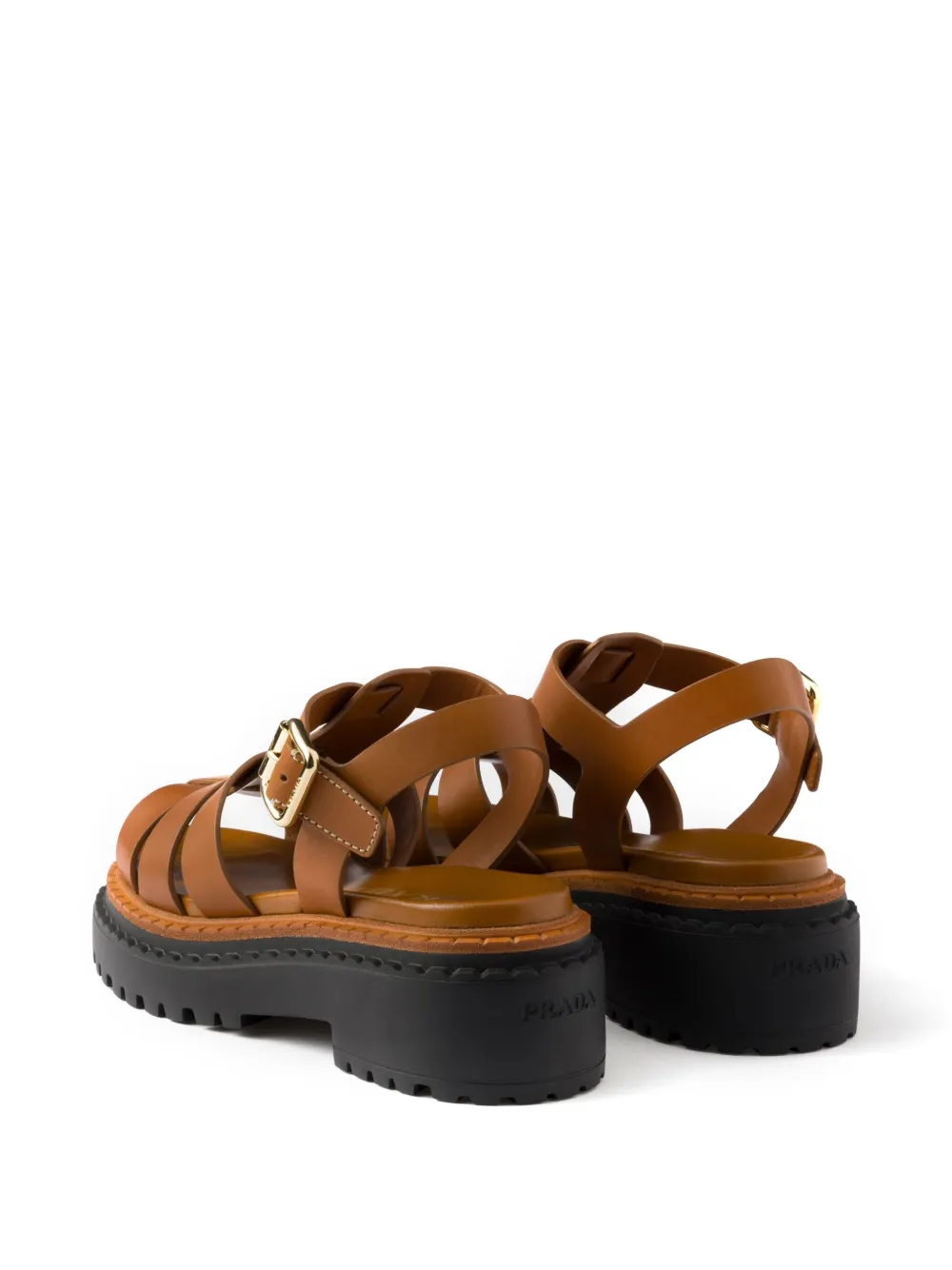 Prada Fisherman's sandalen Bruin