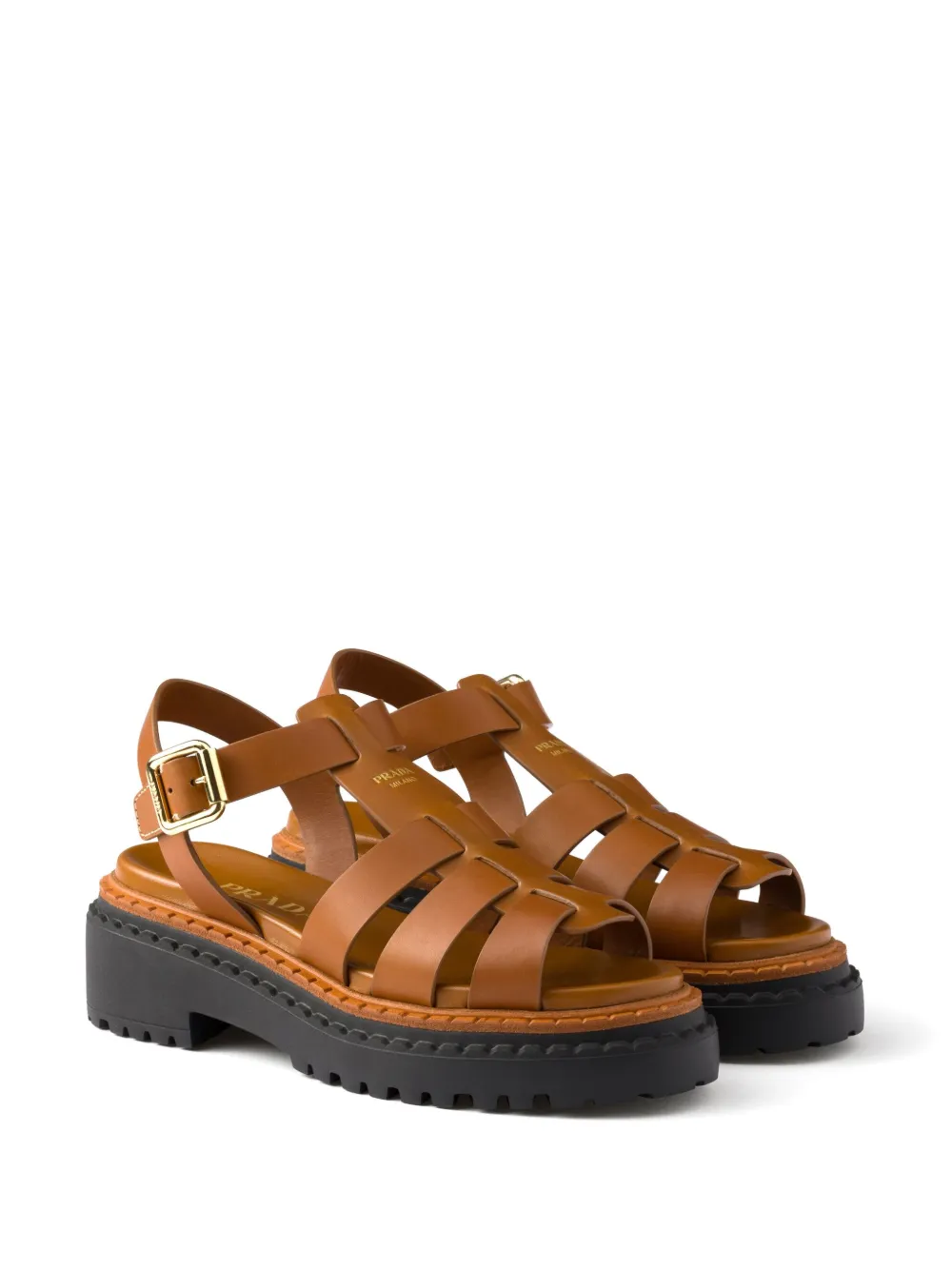 Prada Fisherman's sandalen - Bruin