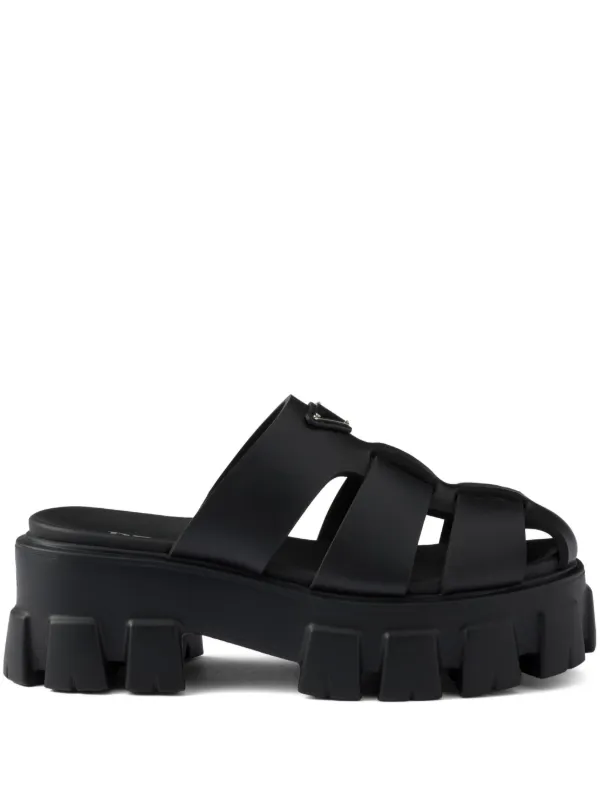 PRADAミュール Prada Shuffle ミュール | ブラウン | FARFETCH JP