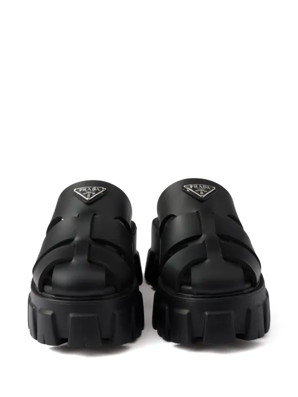 ★PRADA★ミュール Prada Monolith ミュール | ブラック | FARFETCH JP