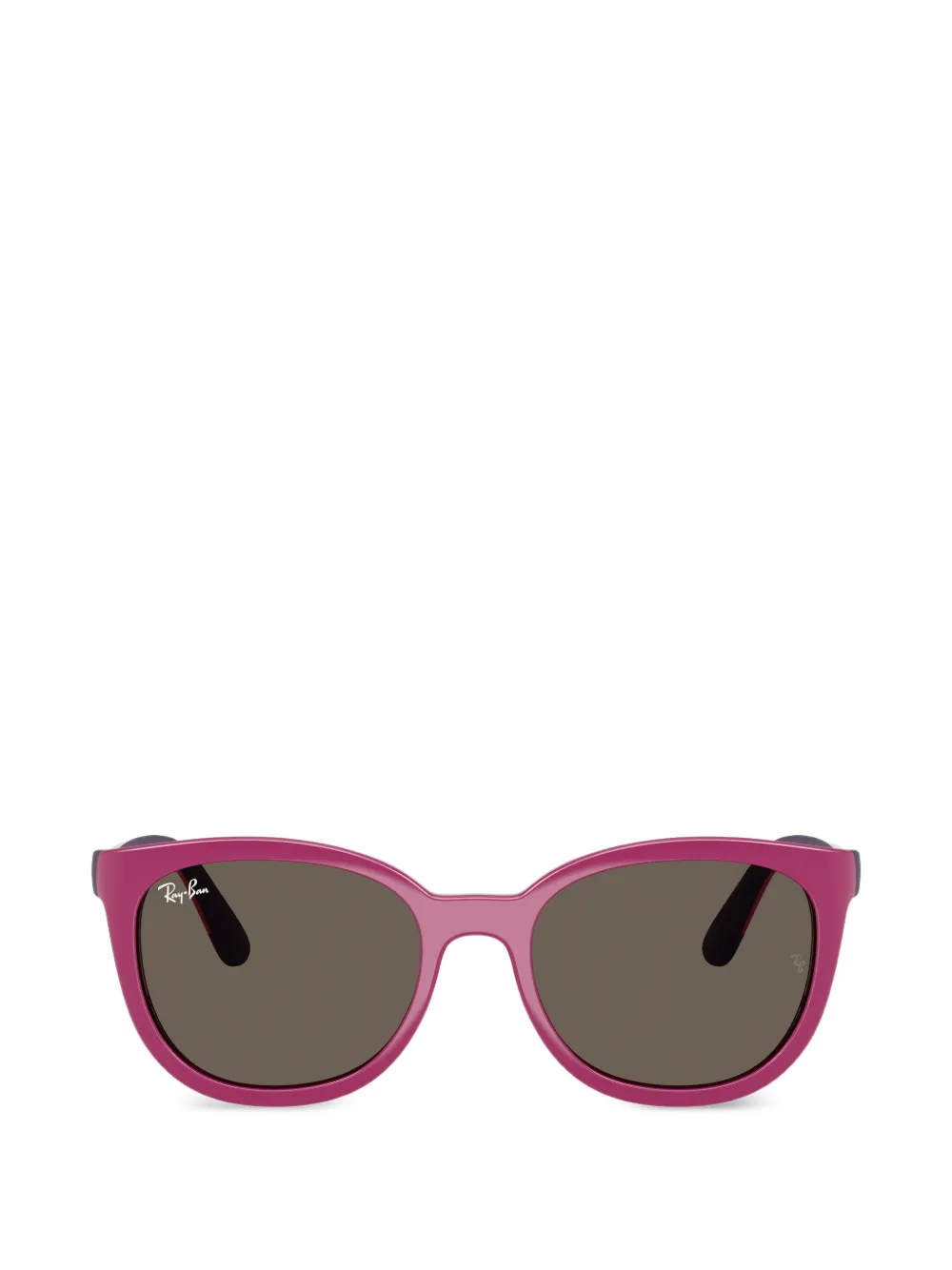 RAY-BAN JUNIOR oval-frame clip-on glasses - Rosa