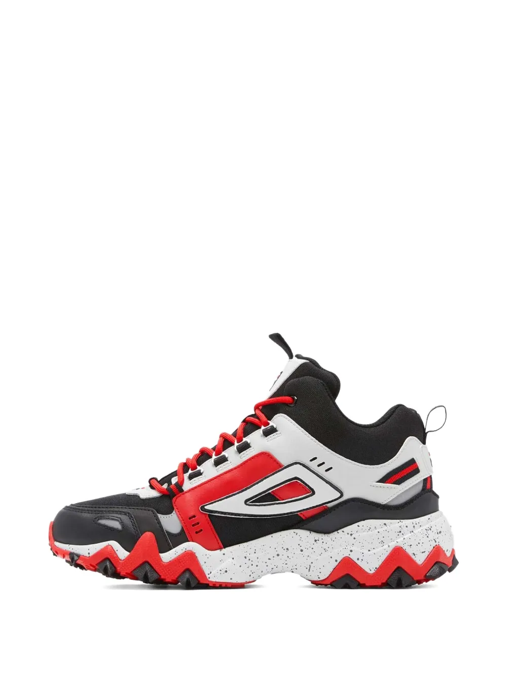 Oakmont Trail Mid "Black/Glacier Gray/Fila Red" sneakers