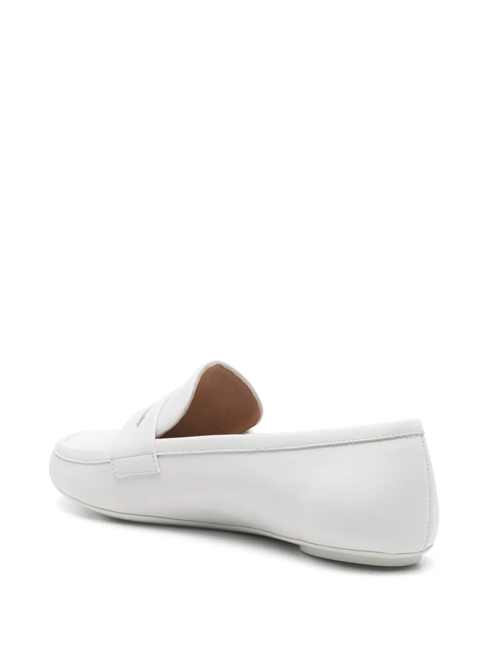 Gianvito Rossi Leren loafers Wit