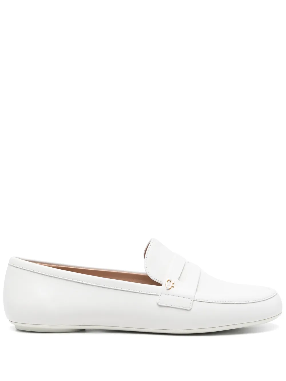 Gianvito Rossi Leren loafers Wit