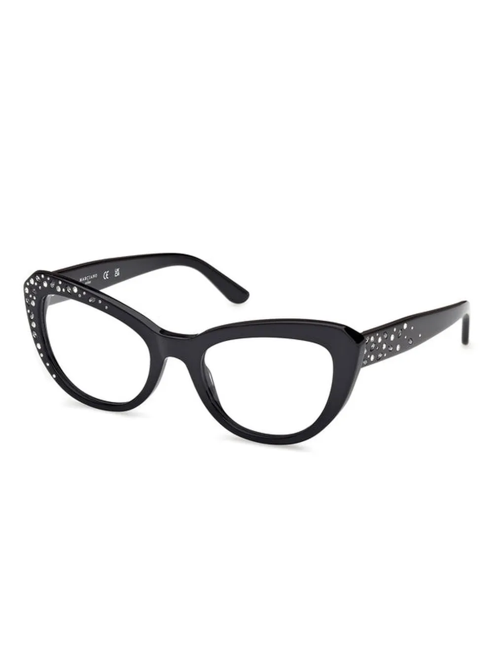 Guess Eyewear Geometric-frame Glasses In Black