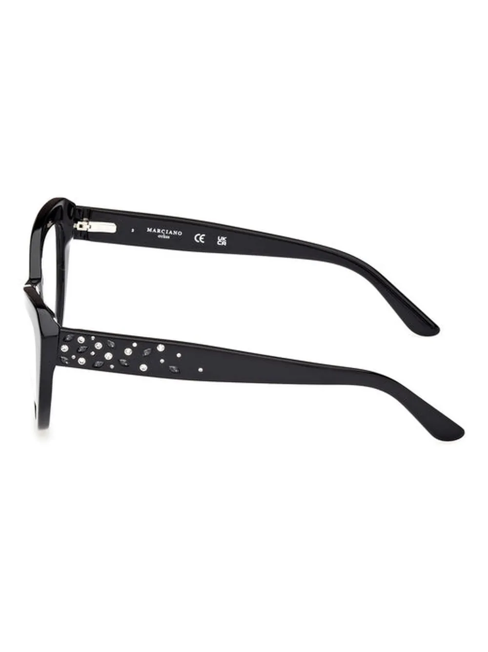 Guess Eyewear Geometric-frame Glasses In Black