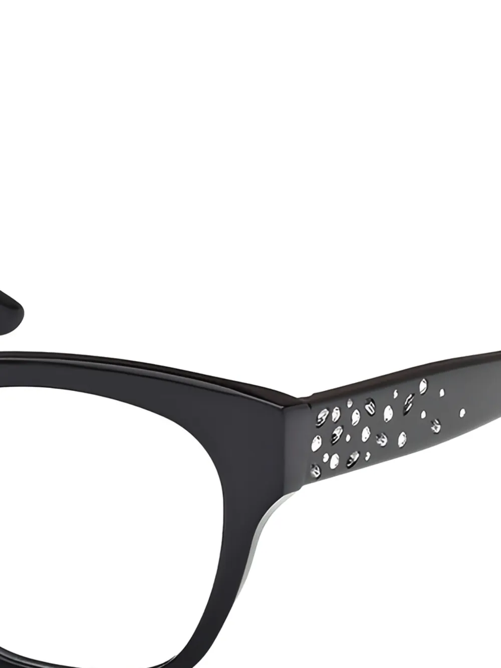 GUESS EYEWEAR Bril verfraaid met kristallen Zwart