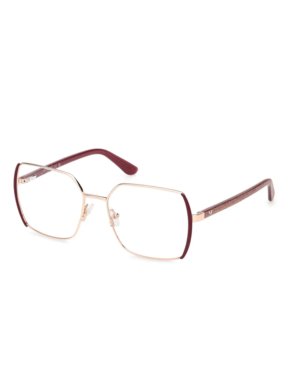 Guess Eyewear Square-frame Glasses In Gold