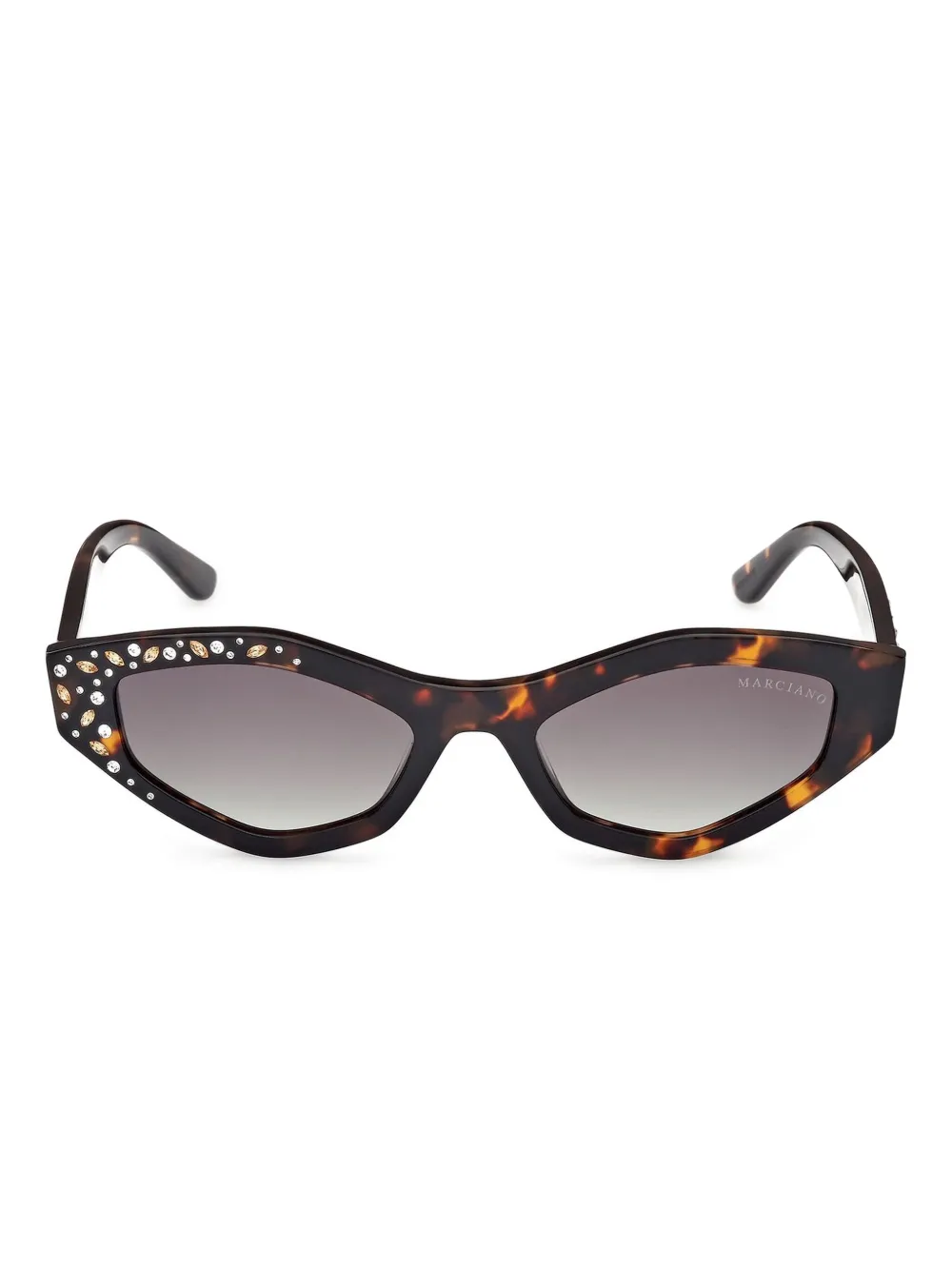 GUESS EYEWEAR キャットアイ サングラス - ブラウン GUESS EYEWEAR キャットアイ サングラス - ブラウン