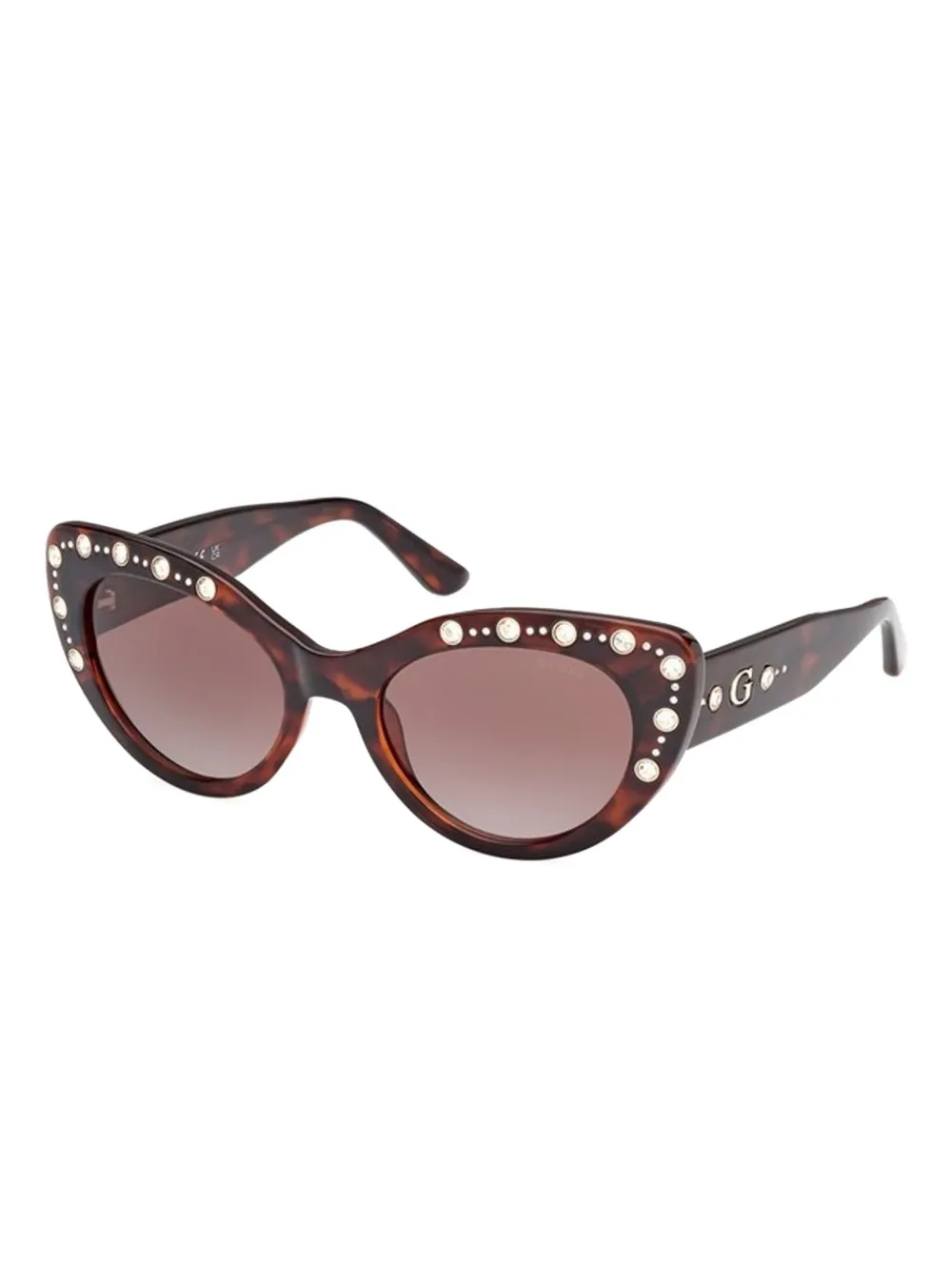 GUESS EYEWEAR Zonnebril met cat-eye montuur Bruin
