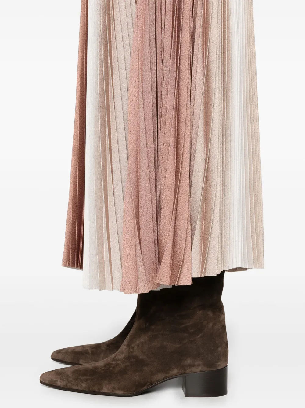 Herno Maxi-rok met ombré-print Beige