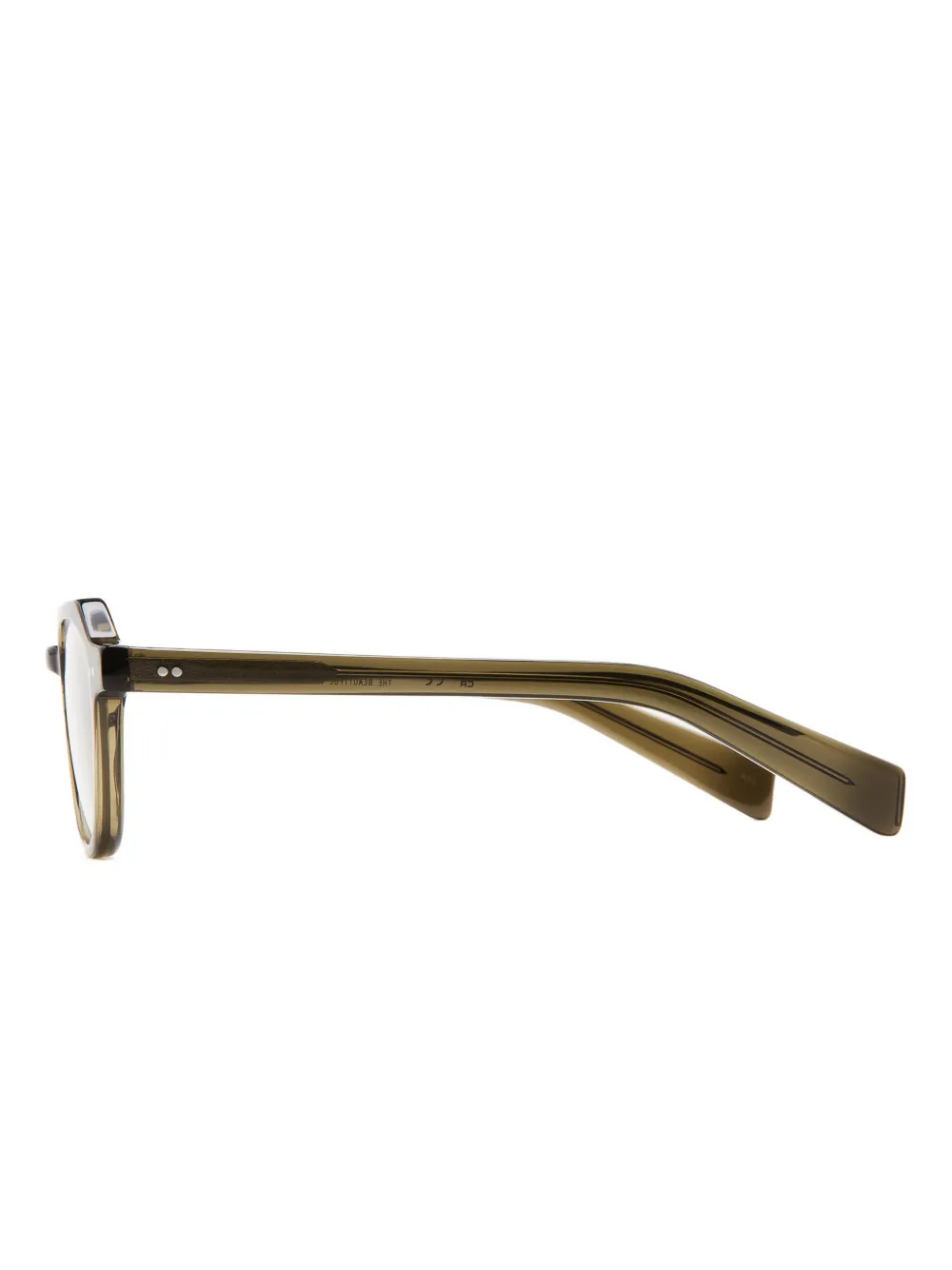  Kaleos Eden Geometric-frame Glasses - Brown 