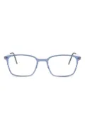 Lindberg square-frame titanium glasses - Blue