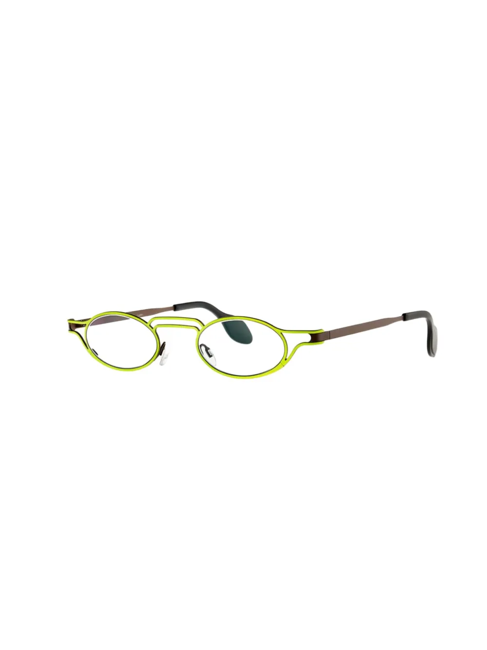 Theo Eyewear round-frame glasses - Bruin