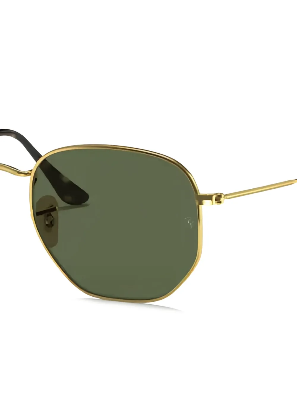 Ray-Ban Zonnebril met zeshoekig montuur - Goud