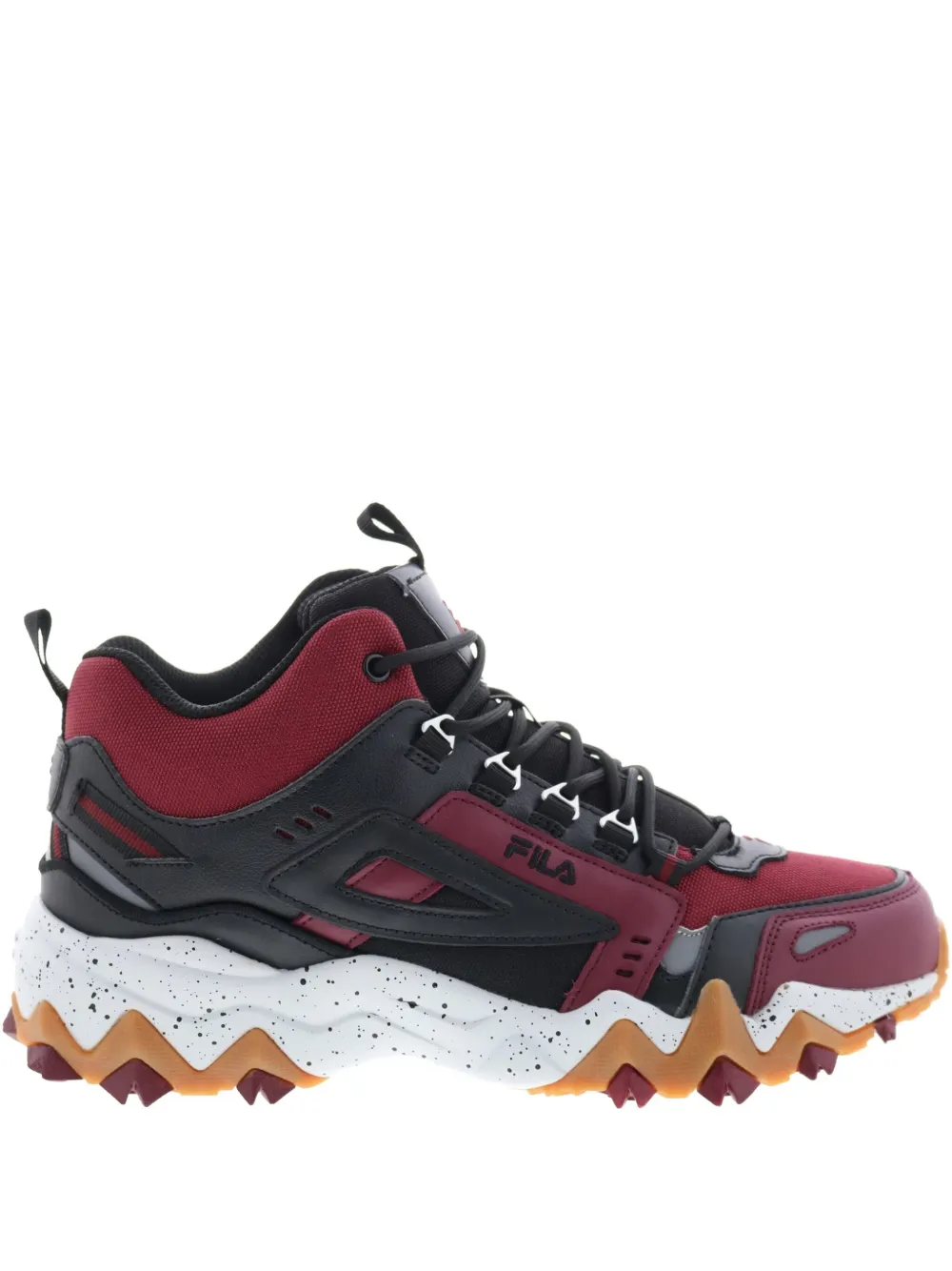 Fila Oakmont Trail Mid "Tawny Port Black Glacier Gray" sneakers Red