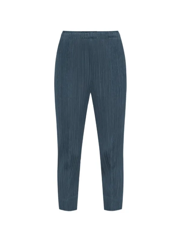 Pleats Please Issey Miyake プリーツ パンツ | ブルー | FARFETCH JP