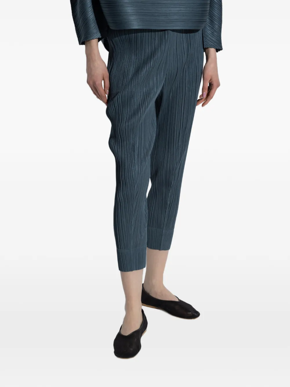 Pleats Please Issey Miyake Plooibroek Blauw