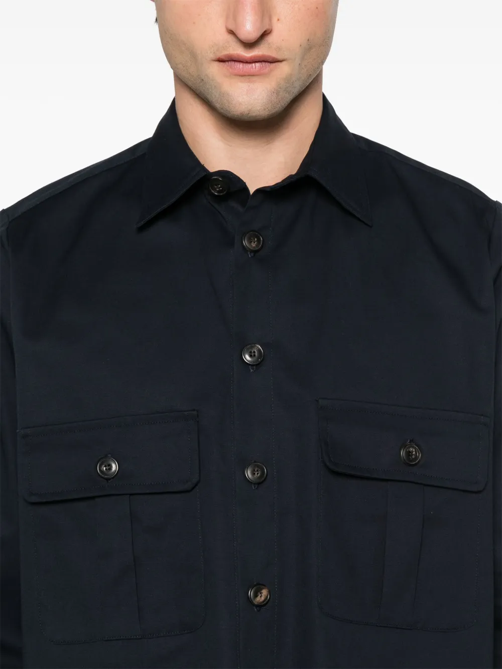 Société Anonyme K Work Pocket overhemd Blauw