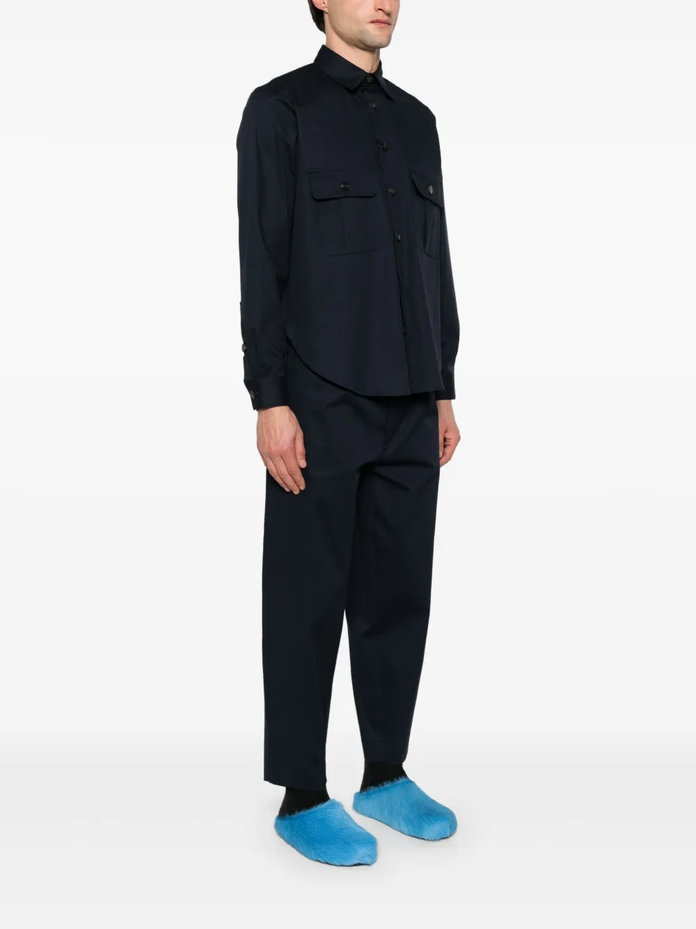 Société Anonyme K Work Pocket overhemd Blauw