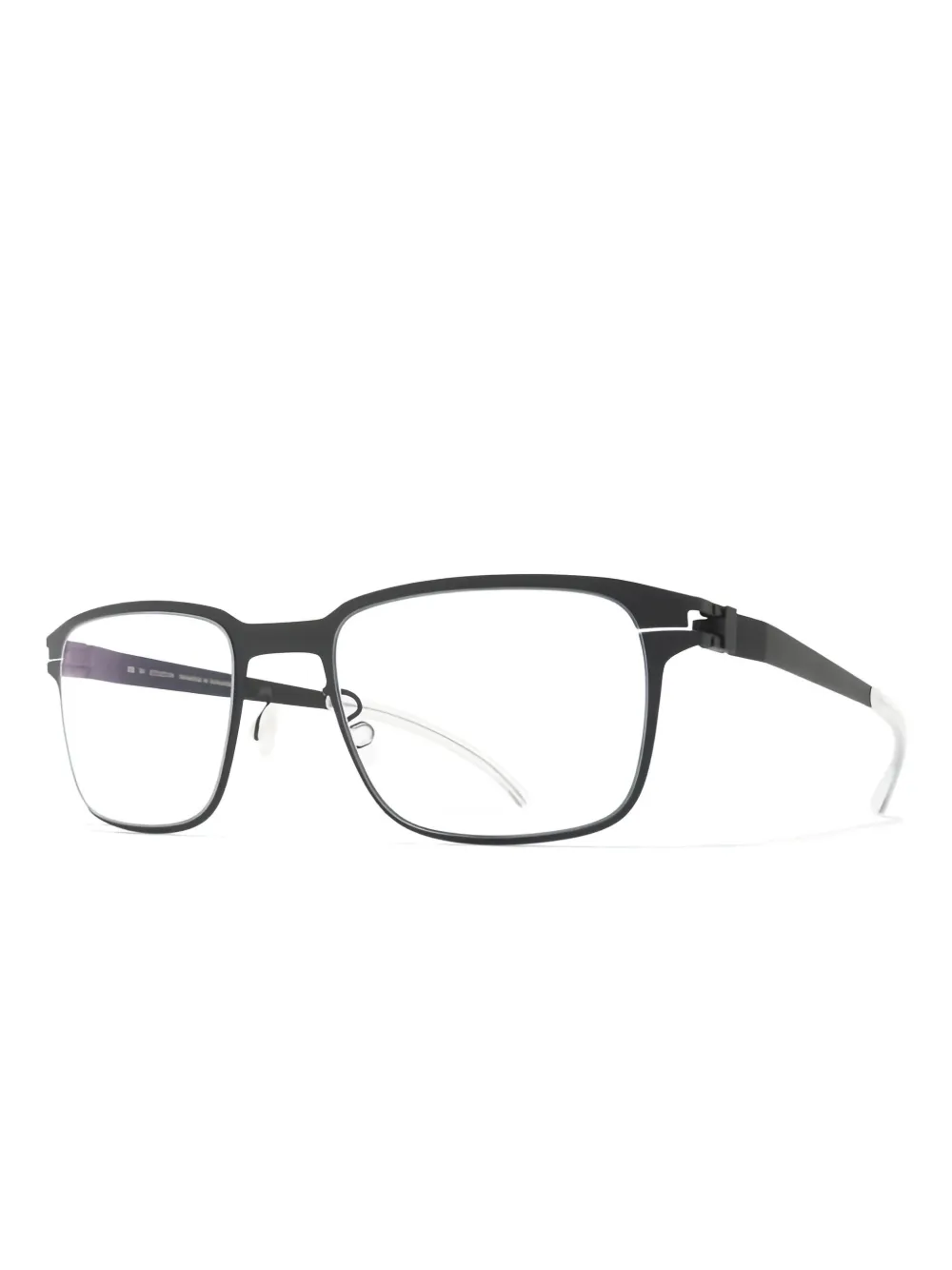 Mykita Bril met rechthoekig montuur Zwart