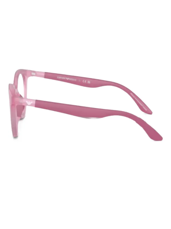 Emporio Armani Vista ラウンドメガネフレーム | ピンク | FARFETCH JP
