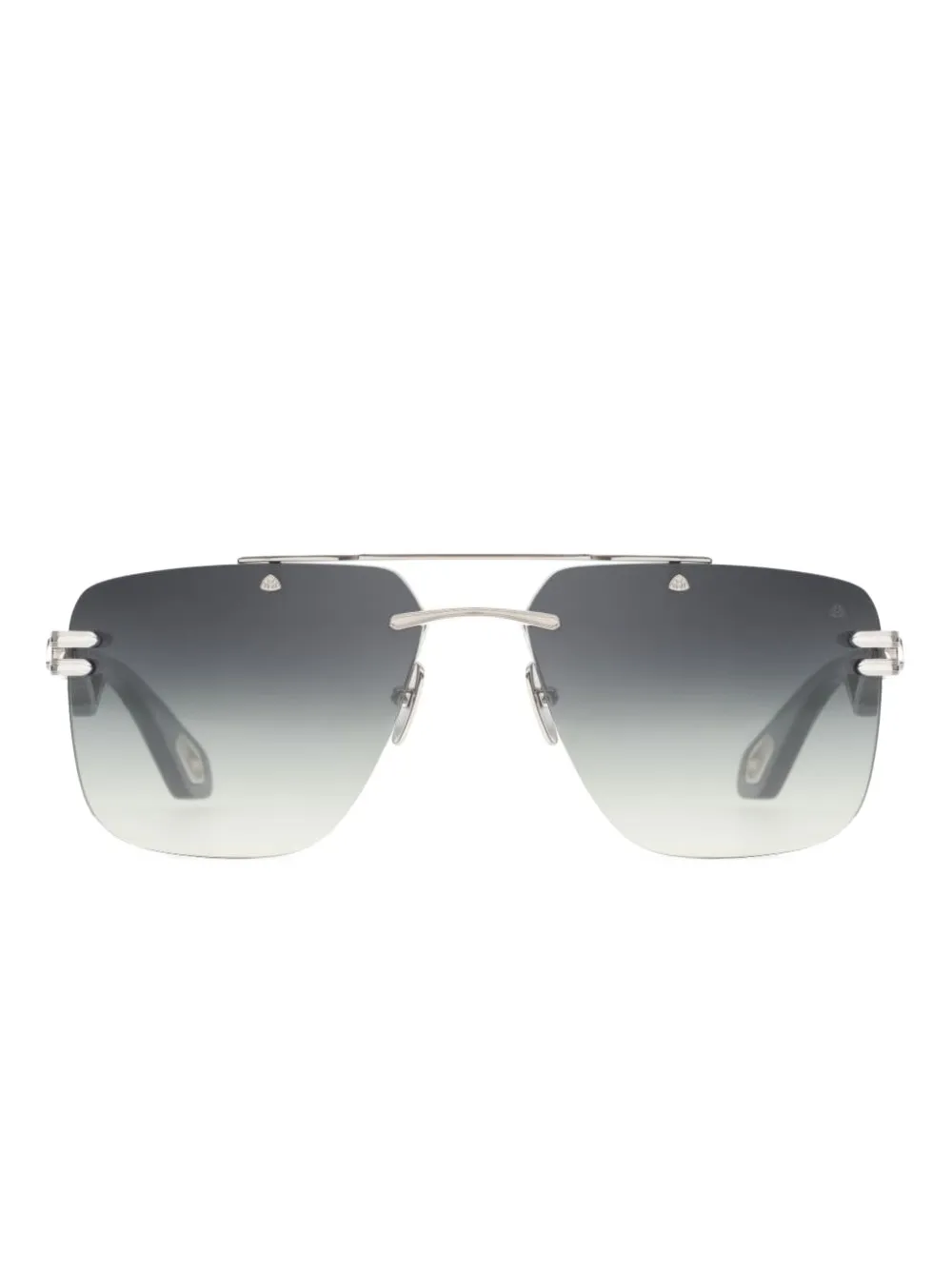Maybach Eyewear The President I Rimless Sunglasses In Silver