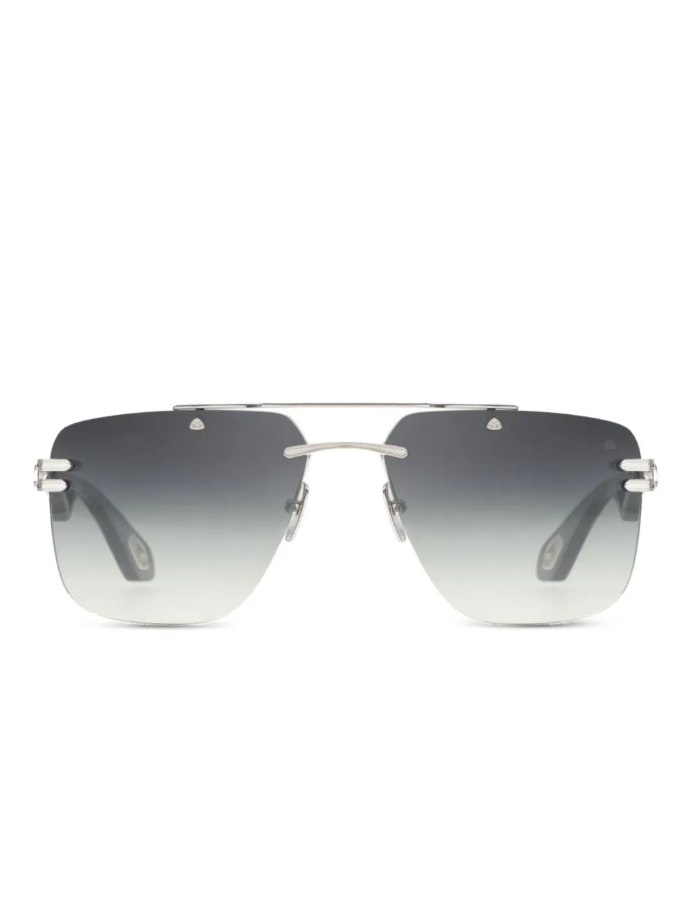 Maybach eyewear The President I リムレス サングラス - シルバートーン