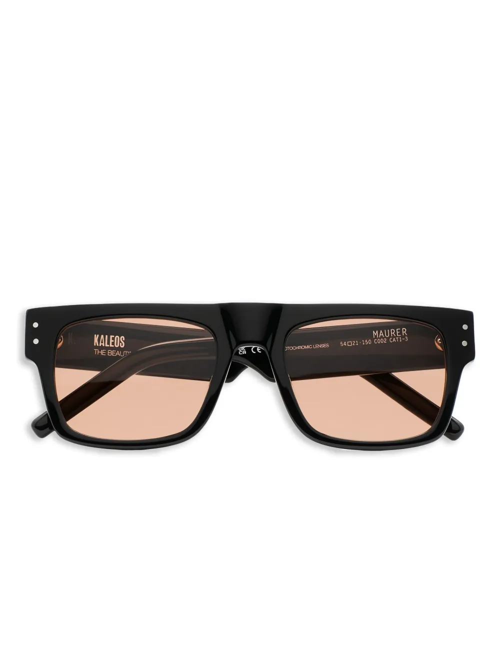 Kaleos Maurer square-frame sunglasses | Black | Image 1