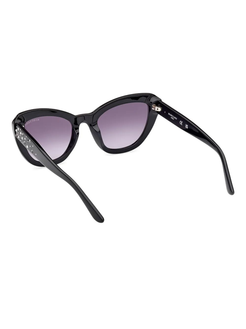 GUESS EYEWEAR Zonnebril met geometrisch montuur Zwart
