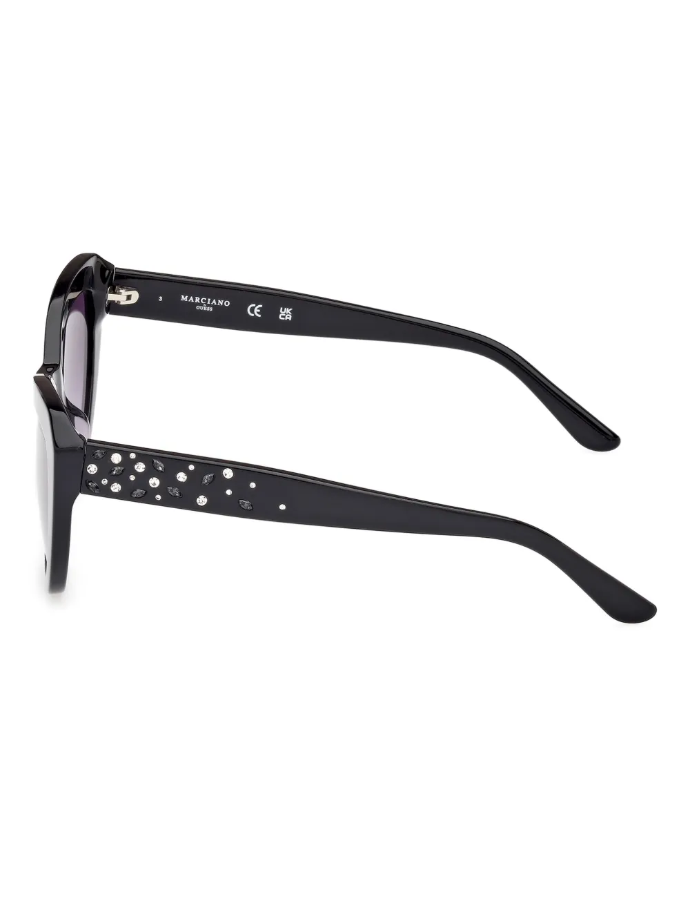 GUESS EYEWEAR geometric-frame sunglasses - Zwart