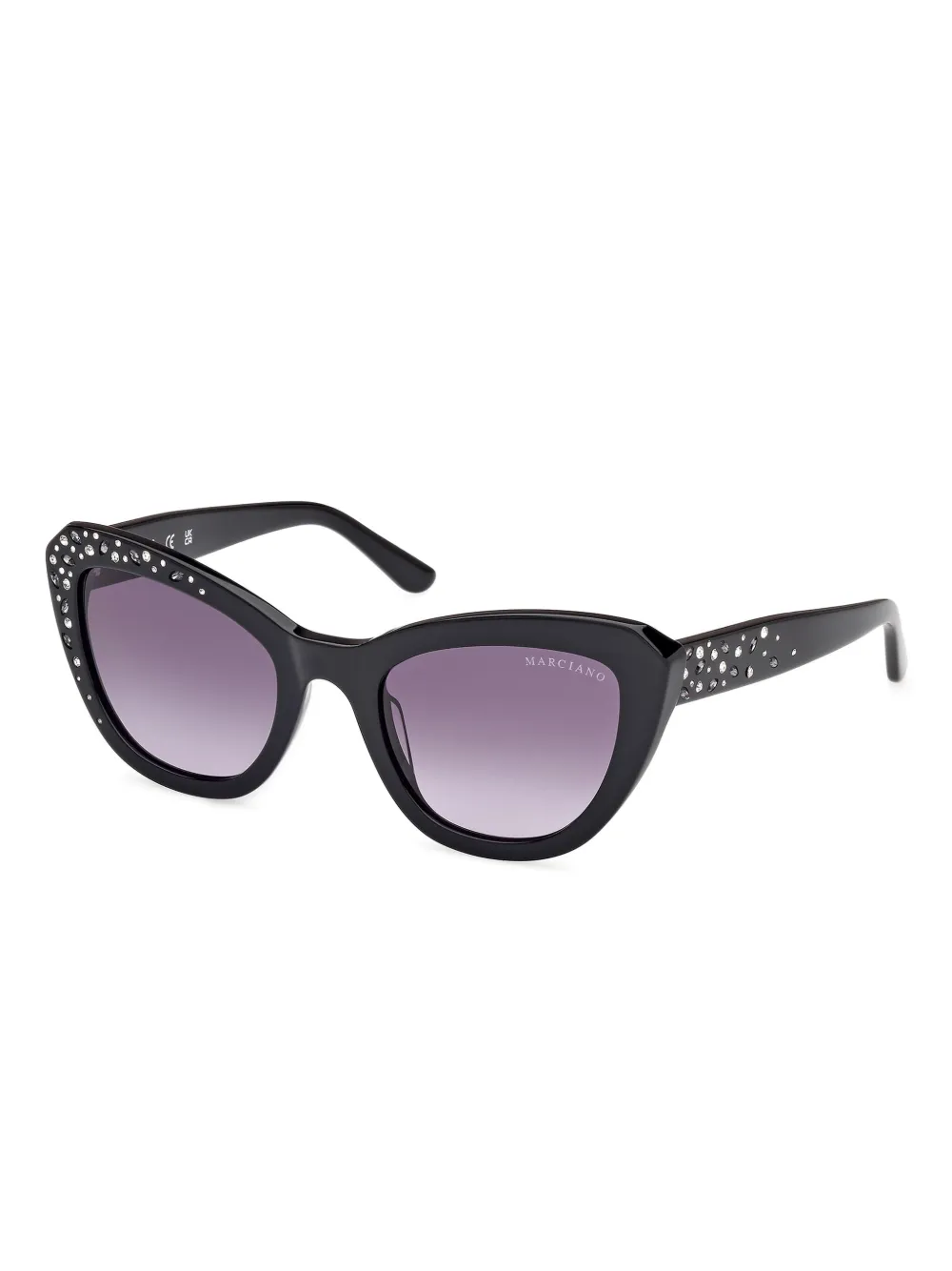 Guess Eyewear Geometric-frame Sunglasses In Black