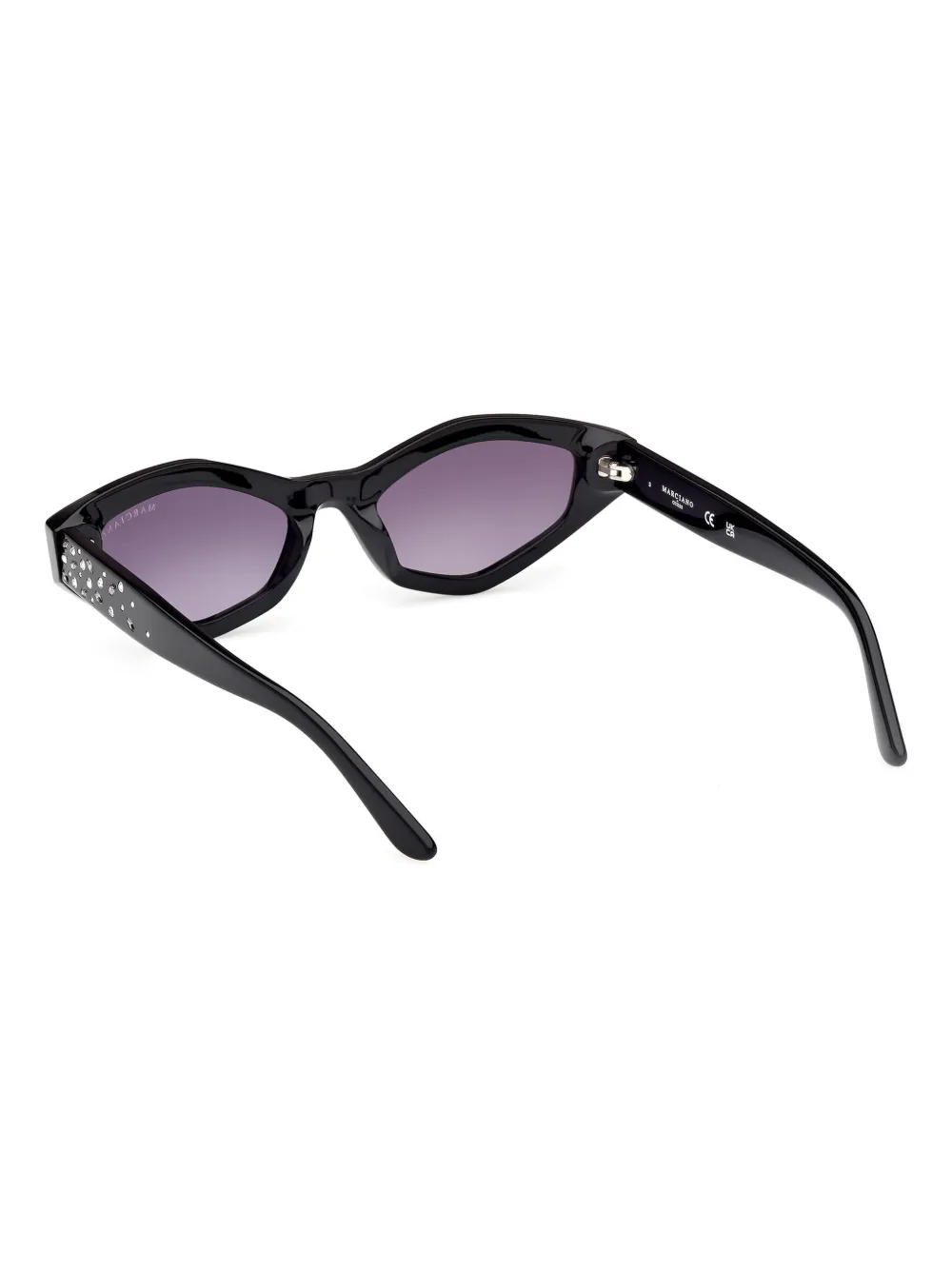 GUESS EYEWEAR Zonnebril met geometrisch montuur Zwart