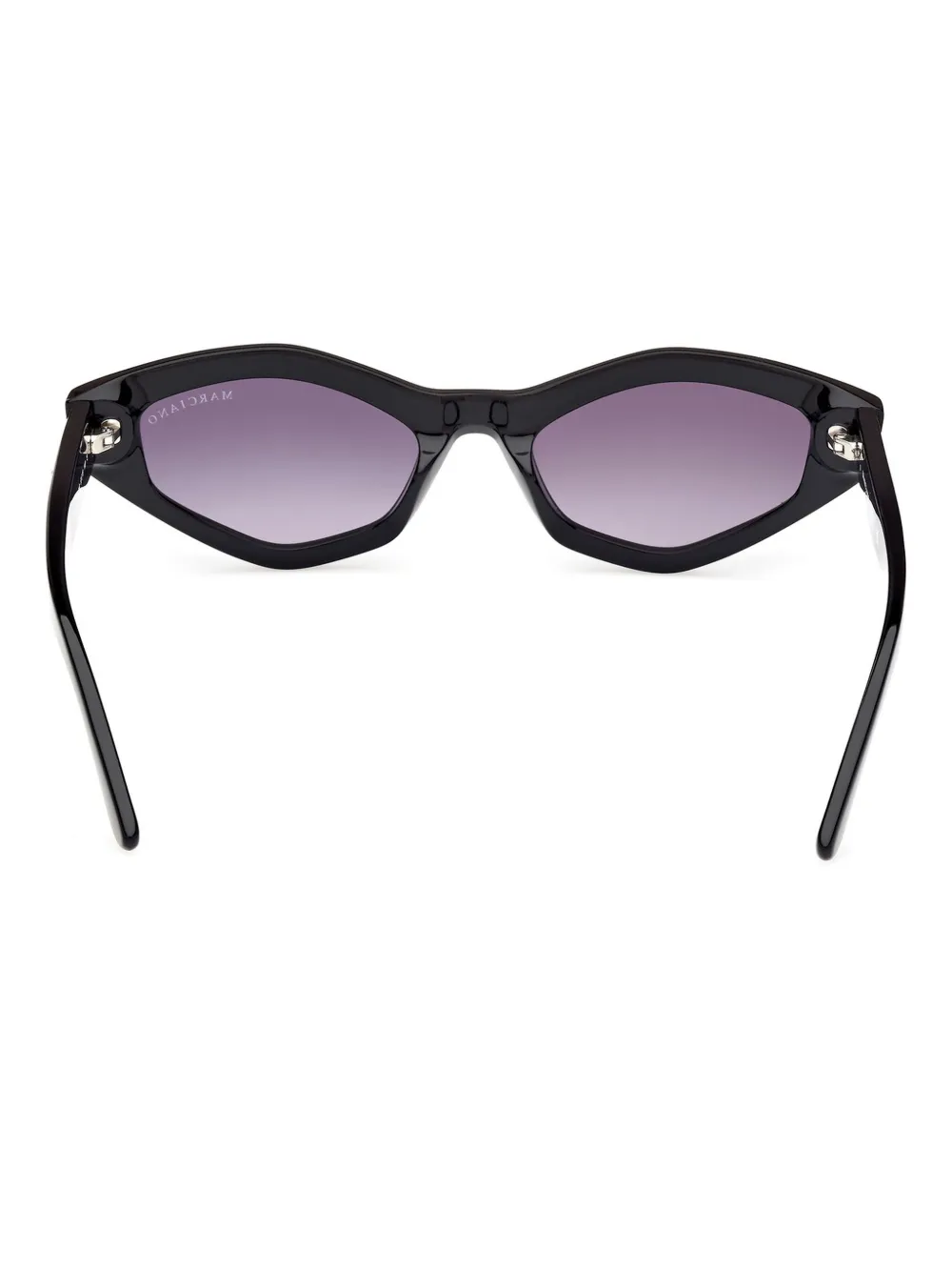 GUESS EYEWEAR Zonnebril met geometrisch montuur Zwart