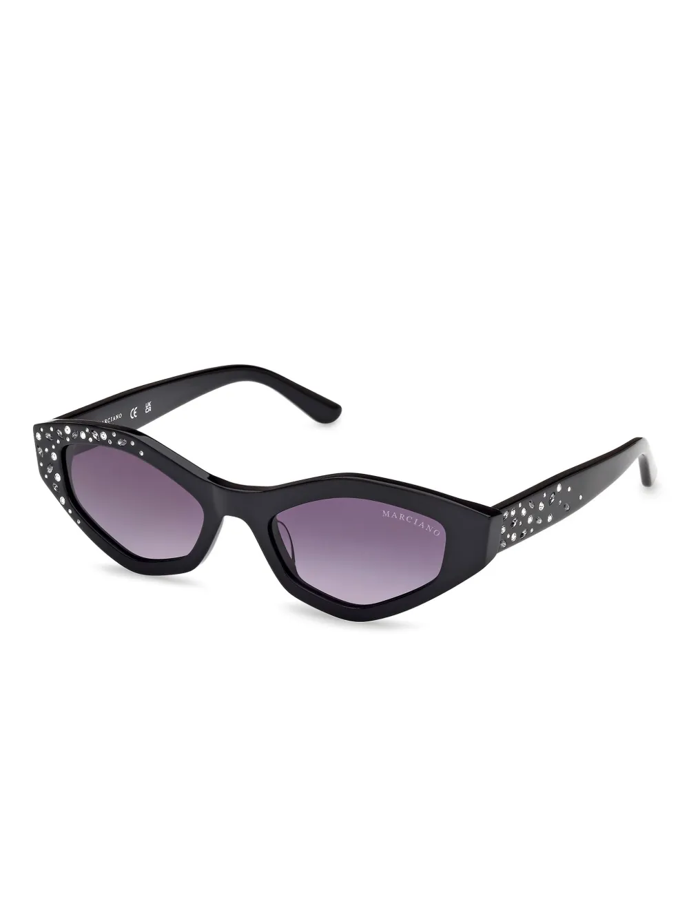 Guess Eyewear Geometric-frame Sunglasses In Black