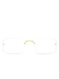 Lindberg rimless square-frame glasses - Green