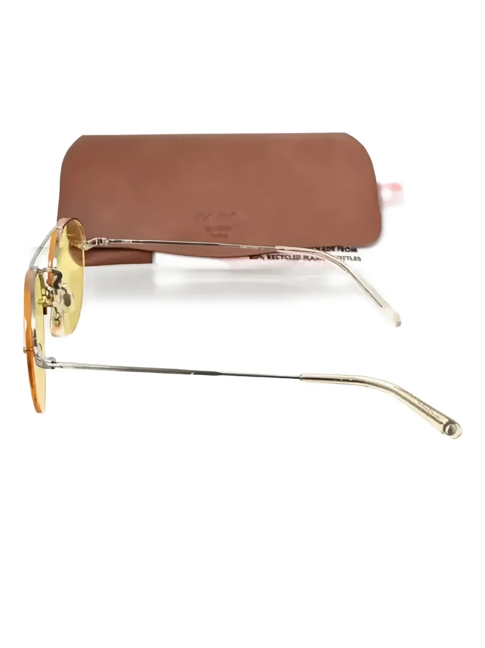 Garrett Leight Beaumont zonnebril Geel