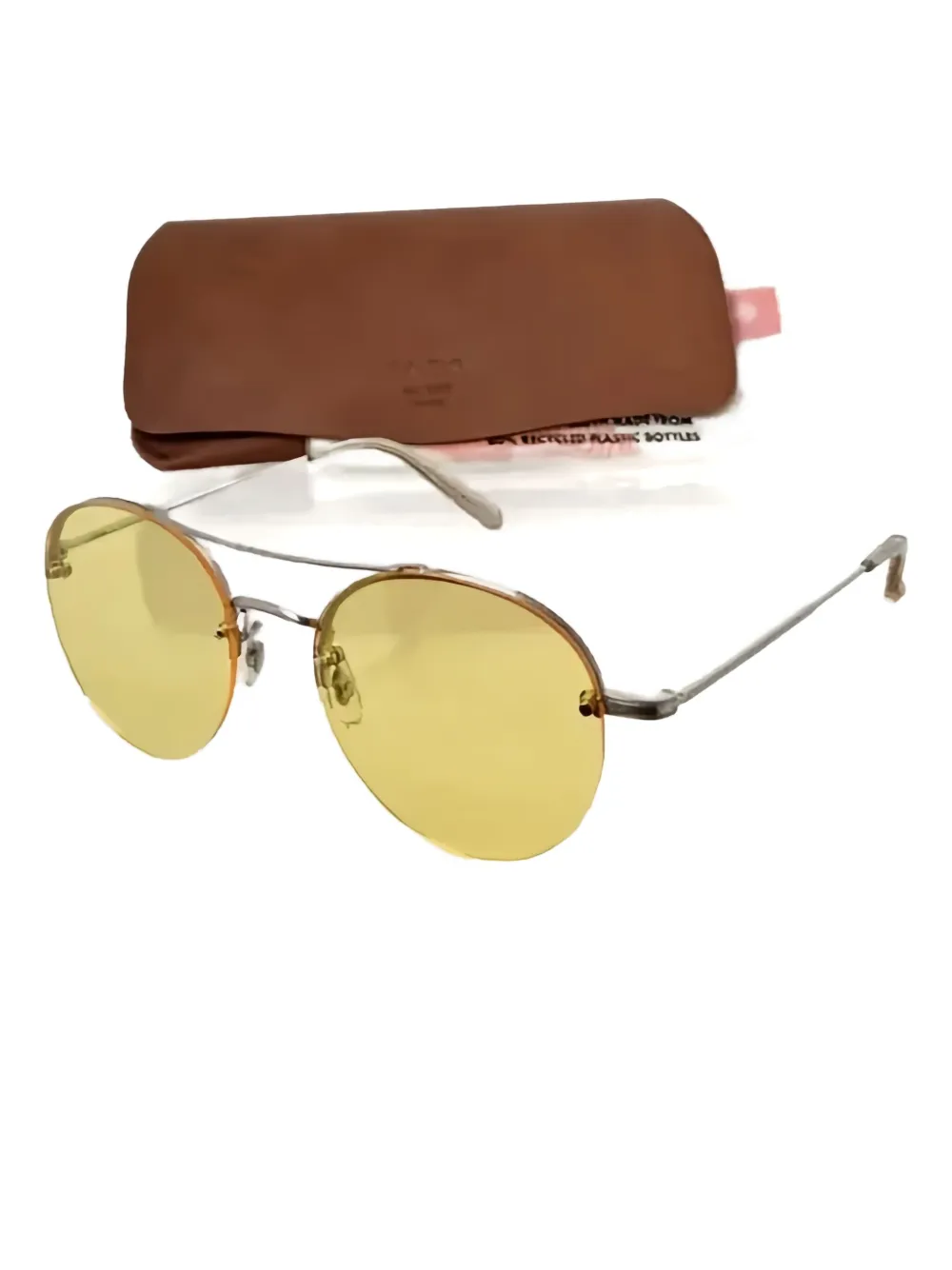 Garrett Leight Beaumont zonnebril Geel