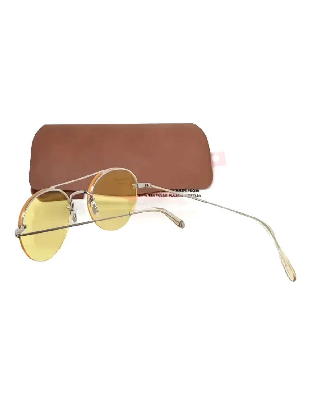 Garrett Leight Beaumont zonnebril Geel