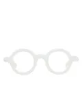 MASAHIROMARUYAMA round frame glasses - White